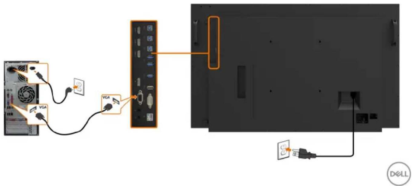 DELL C5518QT - Connecting the USB cable - 5