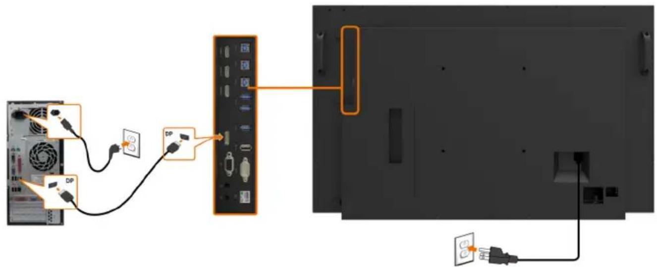 DELL C5518QT - Connecting the USB cable - 4