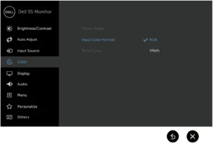 DELL C5518QT - Preset Modes - 4
