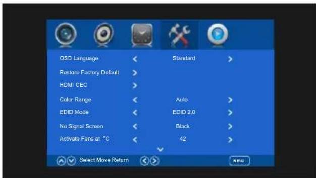 Swedx SWLT-32K8-A2 - Settings - 1