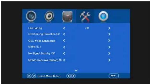 Swedx SWLT-58K8-A2 - Settings - 2