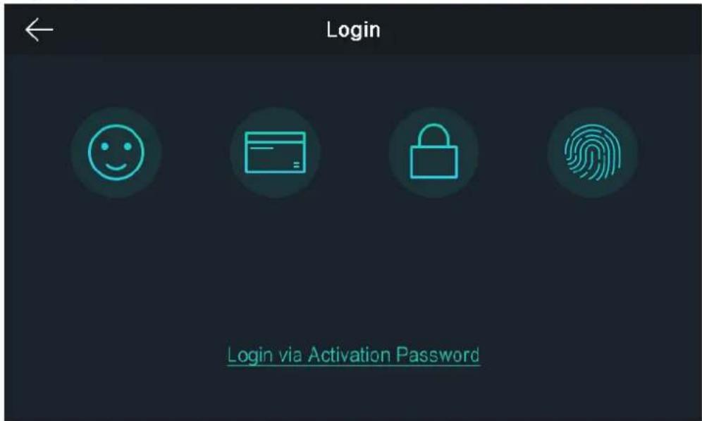 Login Login via Activation Password