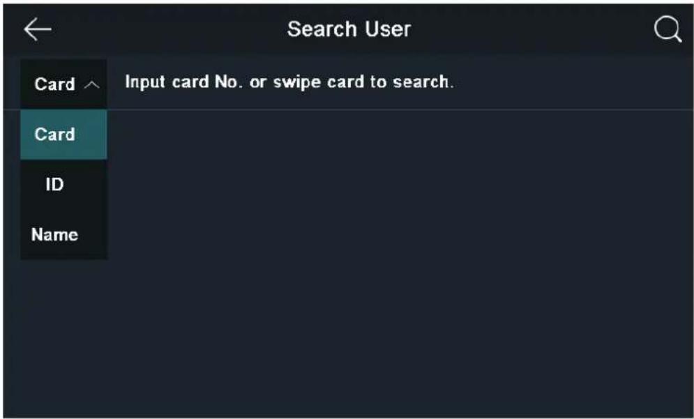 Search User Card ↗ Input card No. or swipe card to search. Card ID Name