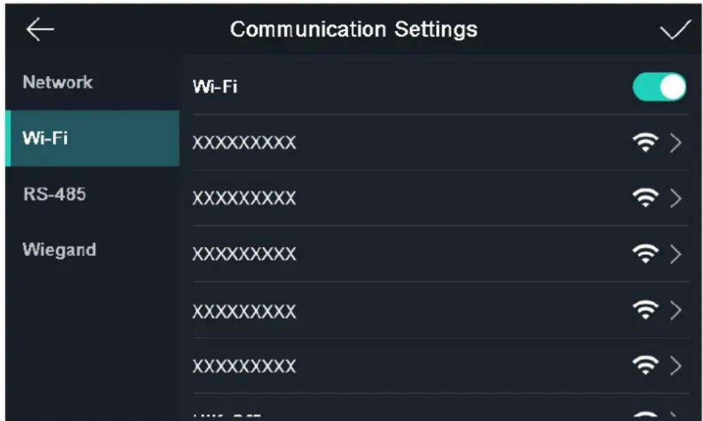 Communication Settings Network Wi-Fi XXXXXXXXX RS-485 XXXXXXXXX Wiegand XXXXXXXXX XXXXXXXXX XXXXXXXXX XXXXXXXXX XXXXXXXXX XXXXXXXXX XXXXXXXXX XXXXXXXXX XXXXXXXXX XXXXXXXXX XXXXXXXXX XXXXXXXXX XXXXXXXXX XXXXXXXXX XXXXXXXXX XXXXXXXXX XXXXXXXXX XXXXXXXXX XXXXXXXXX XXXXXXXXX XXXXXXXXX XXXXXXXXX XXXXXXXXX XXXXXXXXX XXXXXXXXX XXXXXXXXX XXXXXXXXX XXXXXXXXX XXXXXXXXX XXXXXXXXX XXXXXXXXX XXXXXXXXX XXXXXXXXX XXXXXXXXX