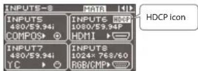 ROLAND XS-84H - Input status screen - 1