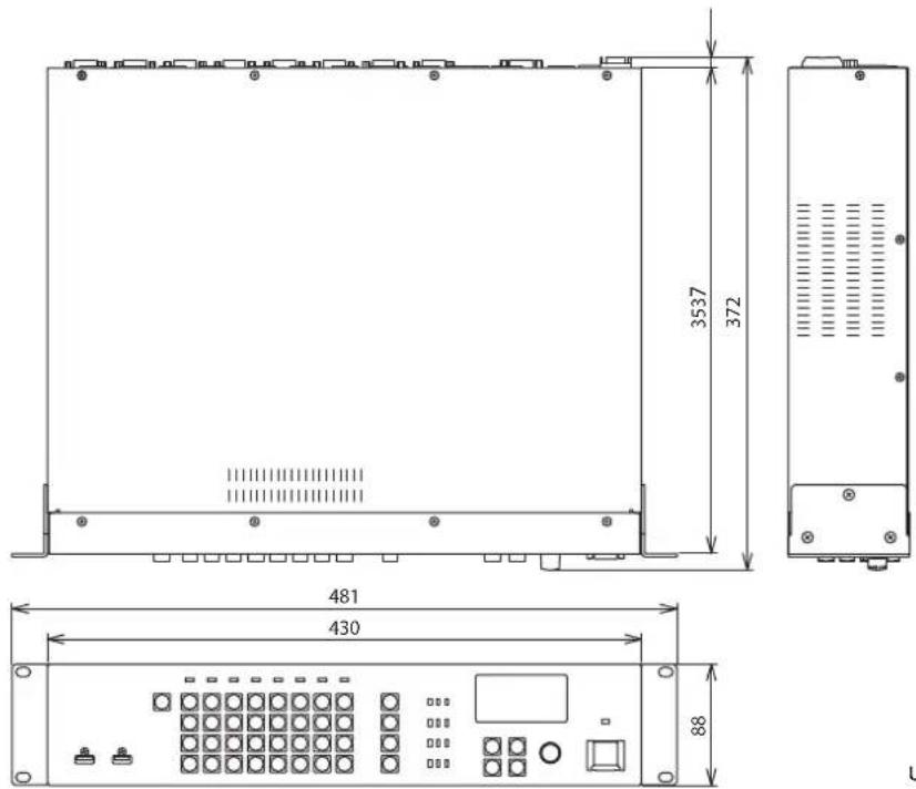 ROLAND XS-84H - Dimensions - 1