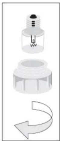 Exquisit EHE53 R - Austauschen der Lampe - 1