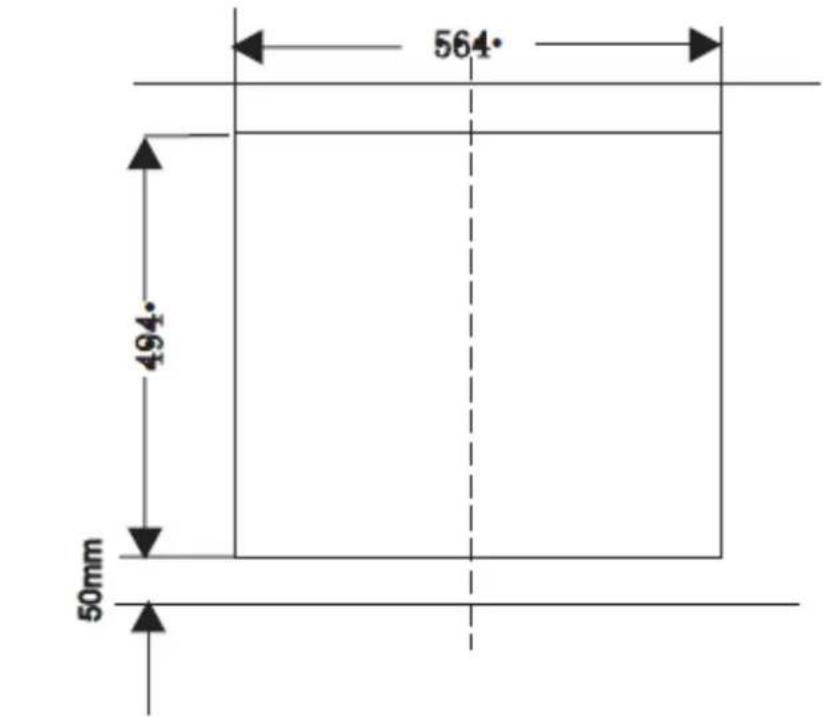 564° 494° 50mm