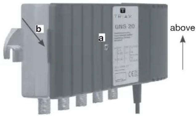 TRIAX GNS 20 - Remove the housing lid: - 1