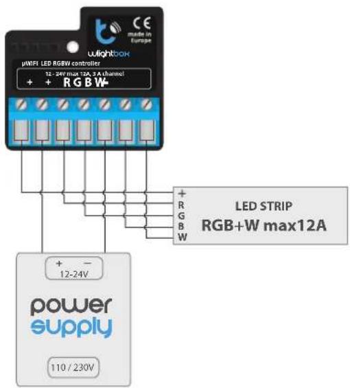 Blebox wlightbox - CONNECTION DIAGRAMS - 2