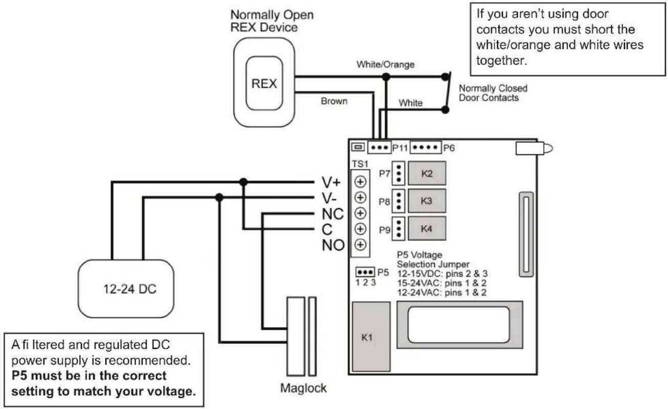 Nortek 232FX Keypad - Wiring the SSW-FX Keypad to a 232 Access Control Module - 2