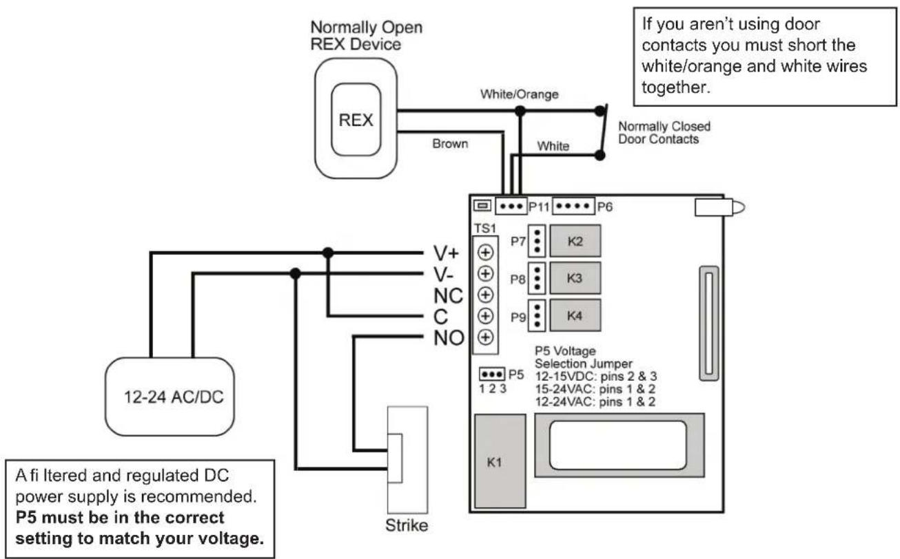 Nortek 232FX Keypad - Wiring the SSW-FX Keypad to a 232 Access Control Module - 3
