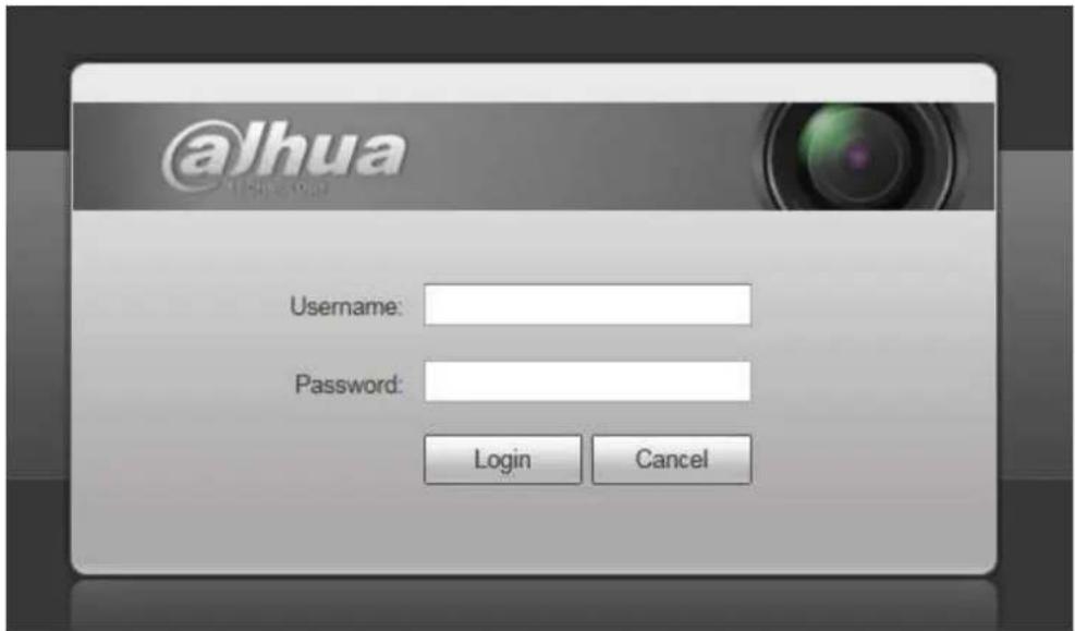 Dahua Technology Ultra IPC-HDBW8232E-Z-SL - Log in - 2