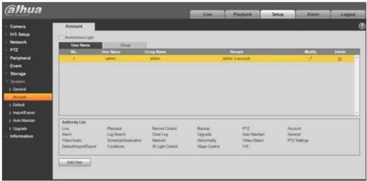 Dahua Technology Ultra IPC-HDBW8232E-Z-SL - Username - 1