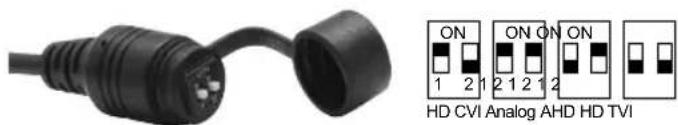 Provision-ISR DI-390AHDVF+ - Setting the video output type: - 1