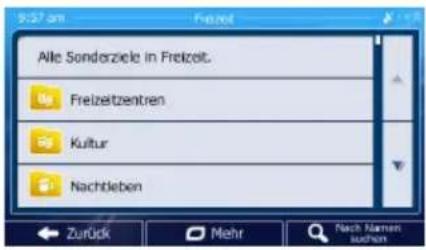 ESX VN810 - Beispiel für die Navigation zu einem Sonderziel - 1