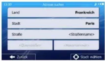 ESX VN810 - Zu einer Adresse navigieren - 1