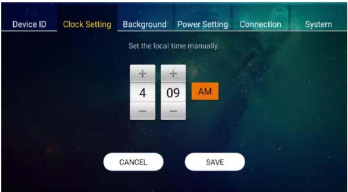 NorthVision VisionShare A40 - Clock Setting - 1