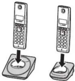 PANASONIC KX-TG1711G - Einsetzen der Akkus - 3