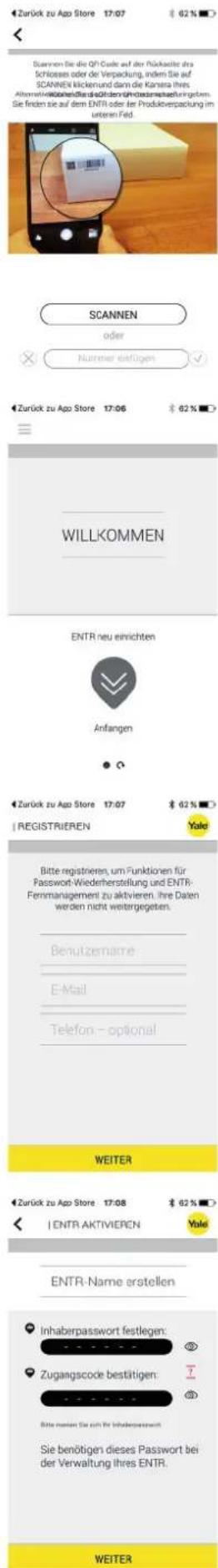Yale YAZU 06904 - Smartphone App koppeln - 6