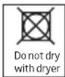 BEKO DHS 8312 PA0 - Laundry not suitable for drying in the dryer - 1