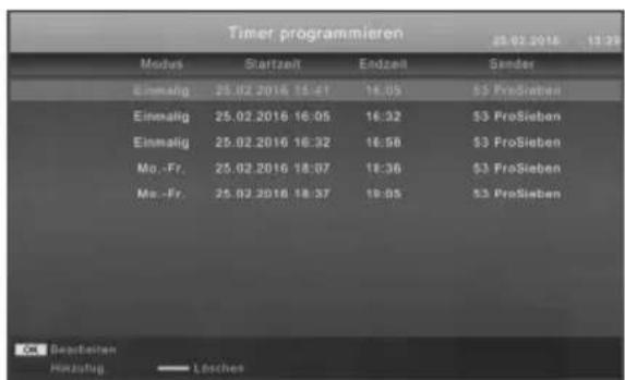 XORO PTL 1450 - Timerprogrammierung (INPUT: DTV) - 3