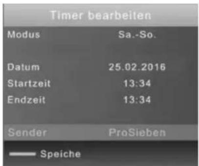 XORO PTL 1450 - Timerprogrammierung (INPUT: DTV) - 4