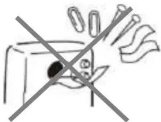 Simple line drawing of a box with a cross mark and abstract shapes, no text or symbols present.