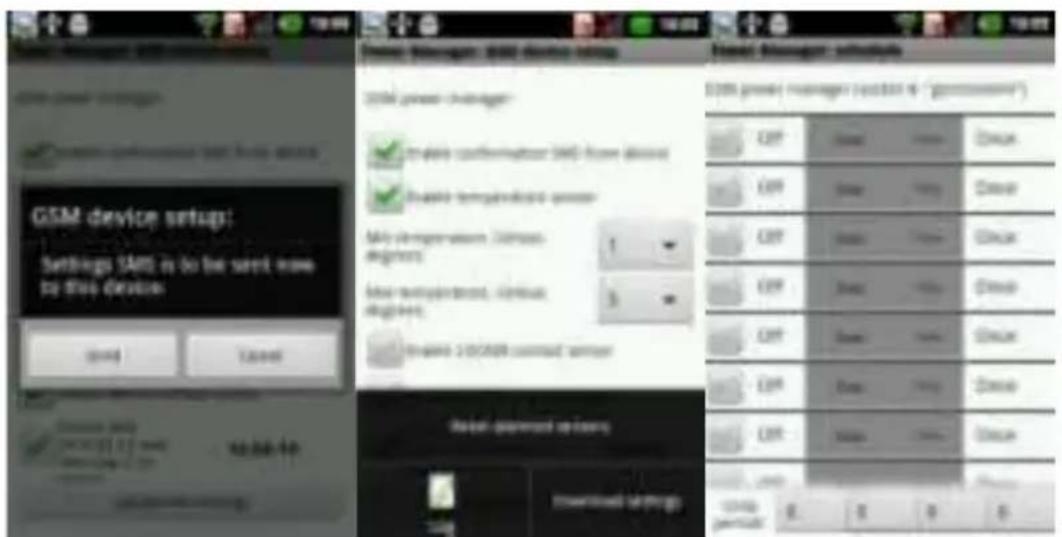 GSM device setup: Settings SMS is to be sent now to this device. GSM device setup: In-line confirmation SMS from device Enable temporary network power My remote Guam, wireless degrees: Make temporary network, wireless degrees: Enable 20GSM command server GSM drive manager (default) - "gromosomert")…