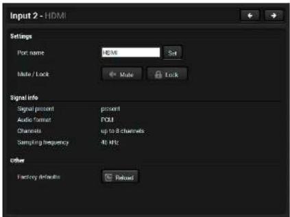 Lightware UMX-TPS-TX140 - Available settings: - 5