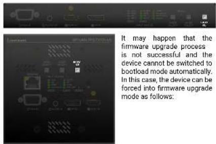 Lightware UMX-TPS-TX140 - Entering Firmware Upgrade Mode - 1