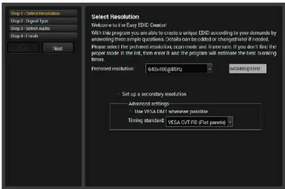 Lightware UMX-TPS-TX140 - Creating an EDID - Easy EDID Creator - 1