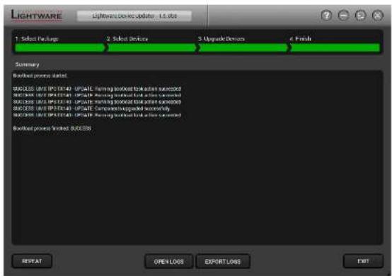 Lightware UMX-TPS-TX140 - Step 4. Finish. - 1