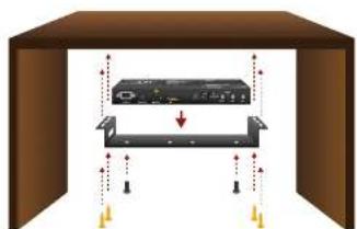 Lightware UMX-TPS-TX140 - Under-desk Double Mounting Kit - 1