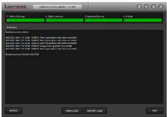 Lightware SW4-TPS-TX240 - Step 4. Finish. - 1