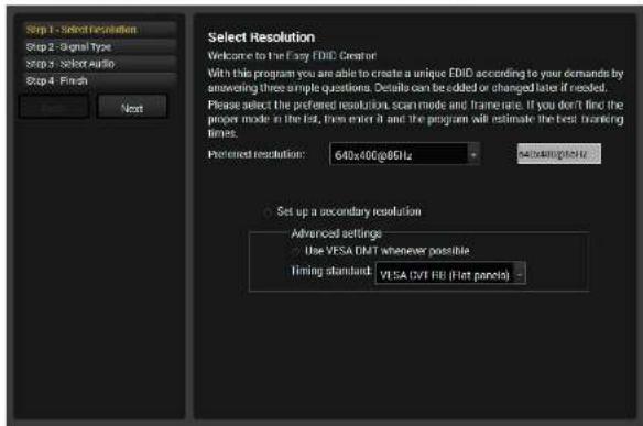 Lightware SW4-TPS-TX240 - Creating an EDID - Easy EDID Creator - 1