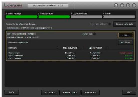 Lightware SW4-TPS-TX240 - Firmware Components - 1