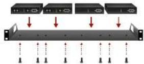 Lightware HDMI-OPT-TX200R - 1U High Rack Shelf - 1