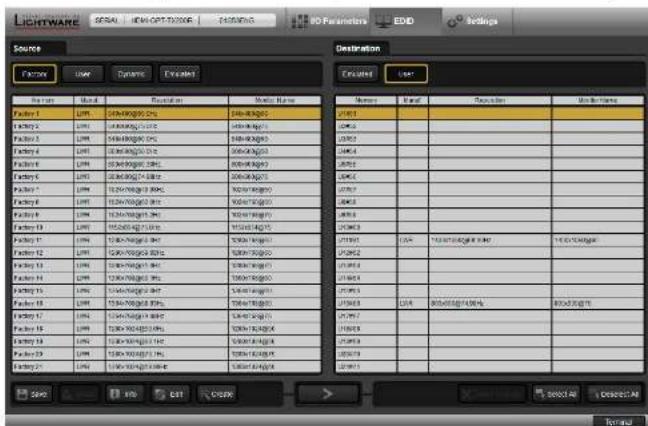 Lightware HDMI-OPT-TX200R - EDID Menu - 1
