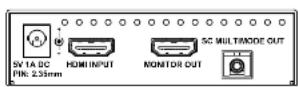 Lightware HDMI-OPT-TX200R - Front View Rear View - 2