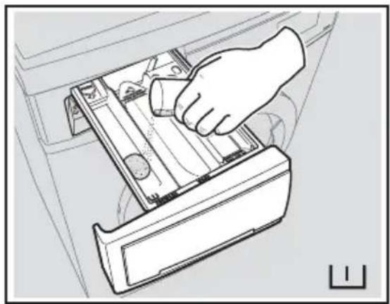 ZANUSSI ZWH 71246 - Measure out the detergent and the fabric softener; - 2