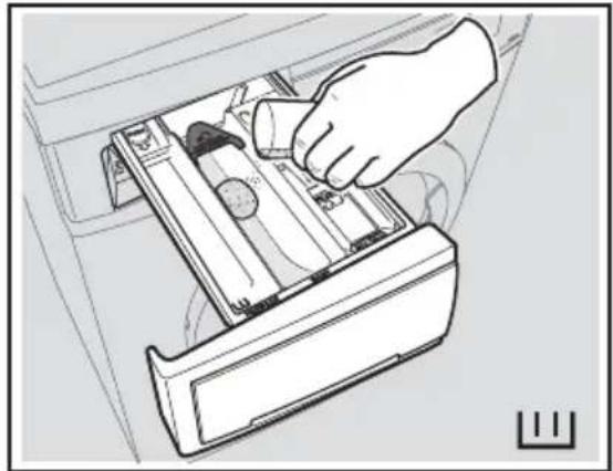 ZANUSSI ZWH 71246 - Measure out the detergent and the fabric softener; - 1