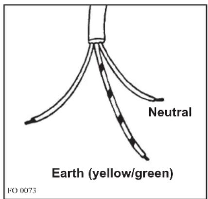 Neutral Earth (yellow/green) FO 0073