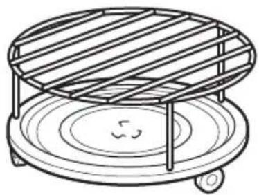 ZANUSSI ZFG21110WA - Inserting the grill rack - 1