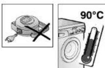 Zerowatt-Hoover EH 40 - ATTENZIONE: DURANTE IL LAVAGGIO L'ACQUA PUO' ANDARE A 90°C. - 5