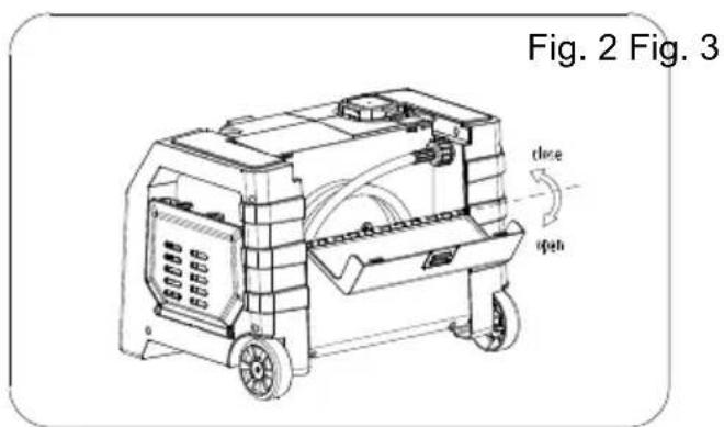 Yard Force YF1600A1 - Connect high-pressure hose to pressure washer (Fig. 3) - 1