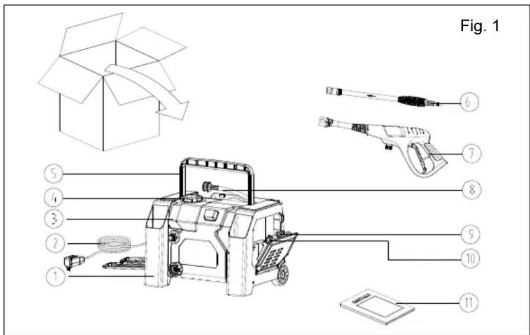 Yard Force YF1600A1 - PARTS AND DIAGRAM LIST - 1