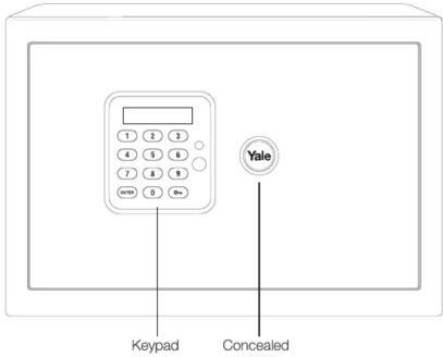 1 2 3 4 5 6 7 8 9 0 ### Yale Keypad Concealed