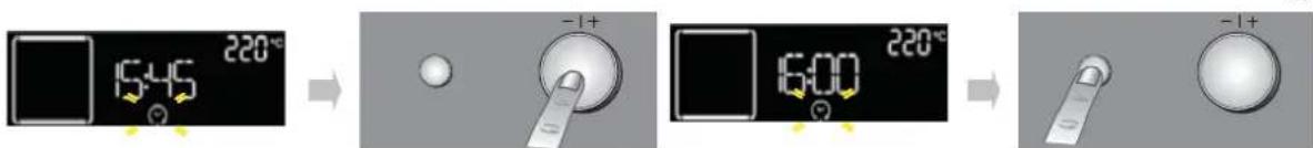WHIRLPOOL AKZ 540 IX - SETTING END OF COOKING TIME /START DELAYED - 1