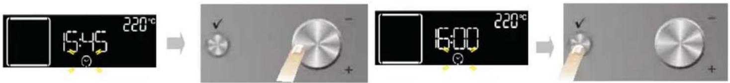 WHIRLPOOL AKZM 659/IX - SETTING END OF COOKING TIME /START DELAYED - 1